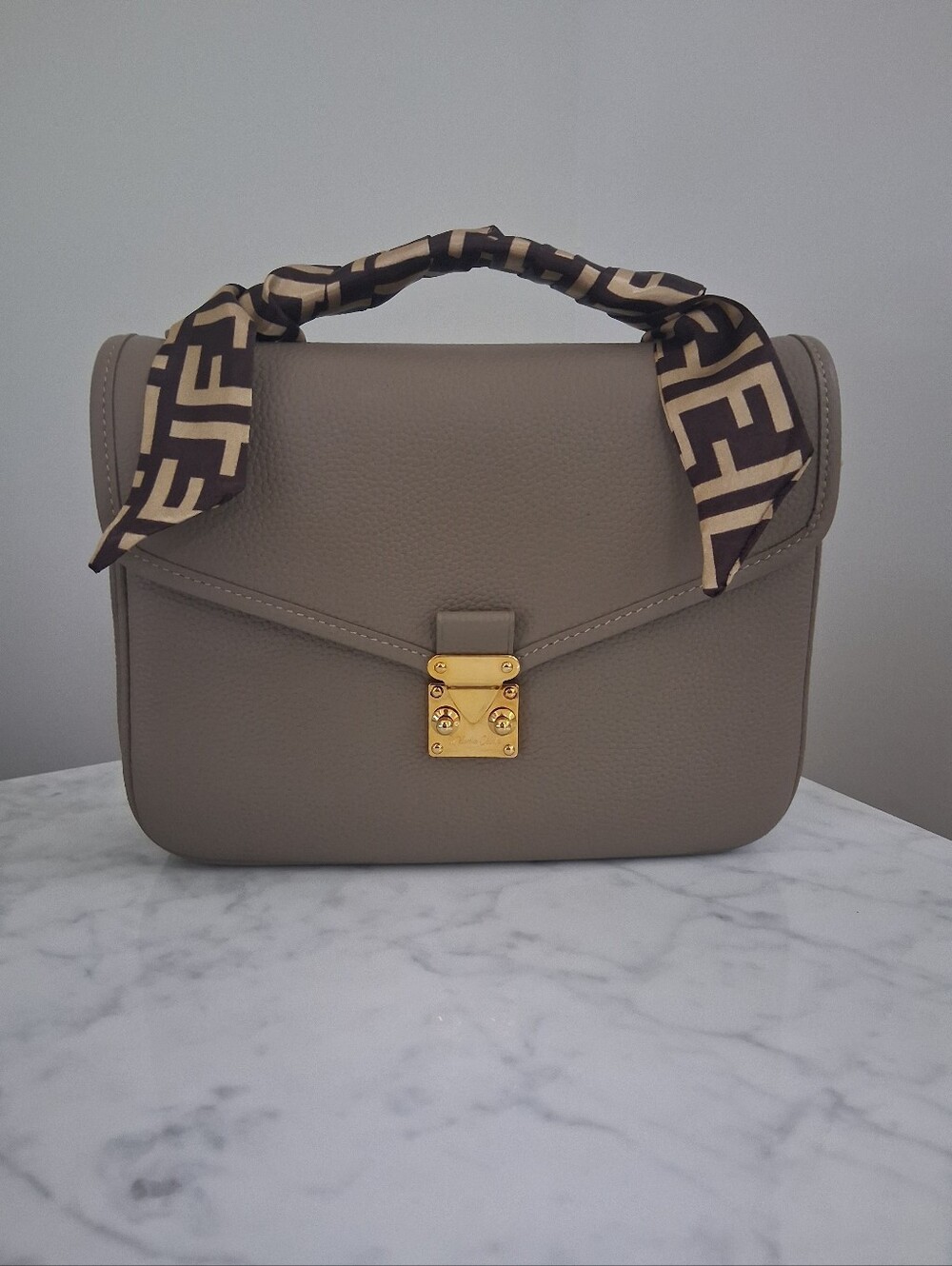 DUYP Melodie Cecile TAUPE - "Paris 15" Satchel Crossbody bag